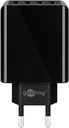 4-way USB charger (30W) black