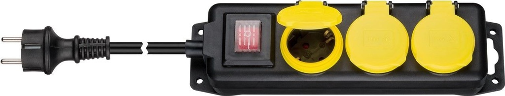 AC power strip splash-proof 3 m