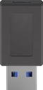 USB 3.0 to USB-C SuperSpeed Adapter, black