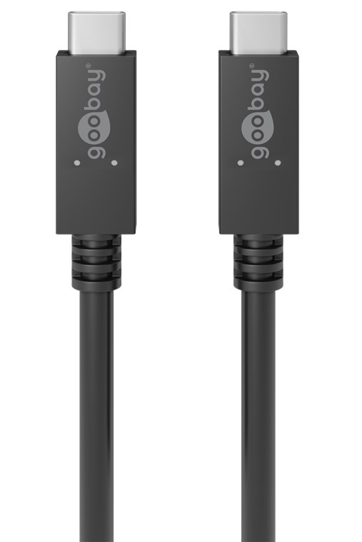 USB-C cable 0.5m, USB 3.2, 20Gbps, black