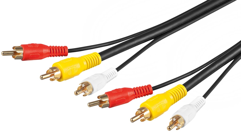 3xRCA kaabel 15.0m, must
