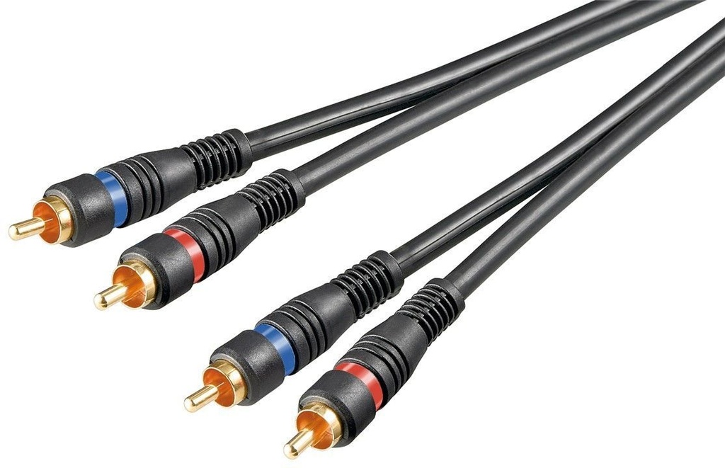 Stereo RCA cable 2x RCA; double shielded