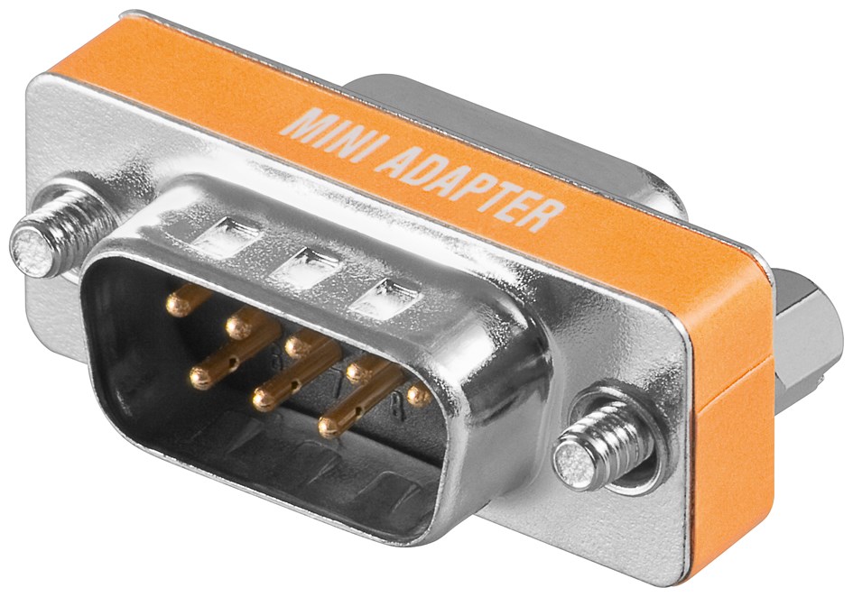 Adapter DB9F - DB9M Mini (Nullmodem)