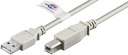 USB 2.0 kaabel A - B 5.0m, USB sertifikaadiga, hall