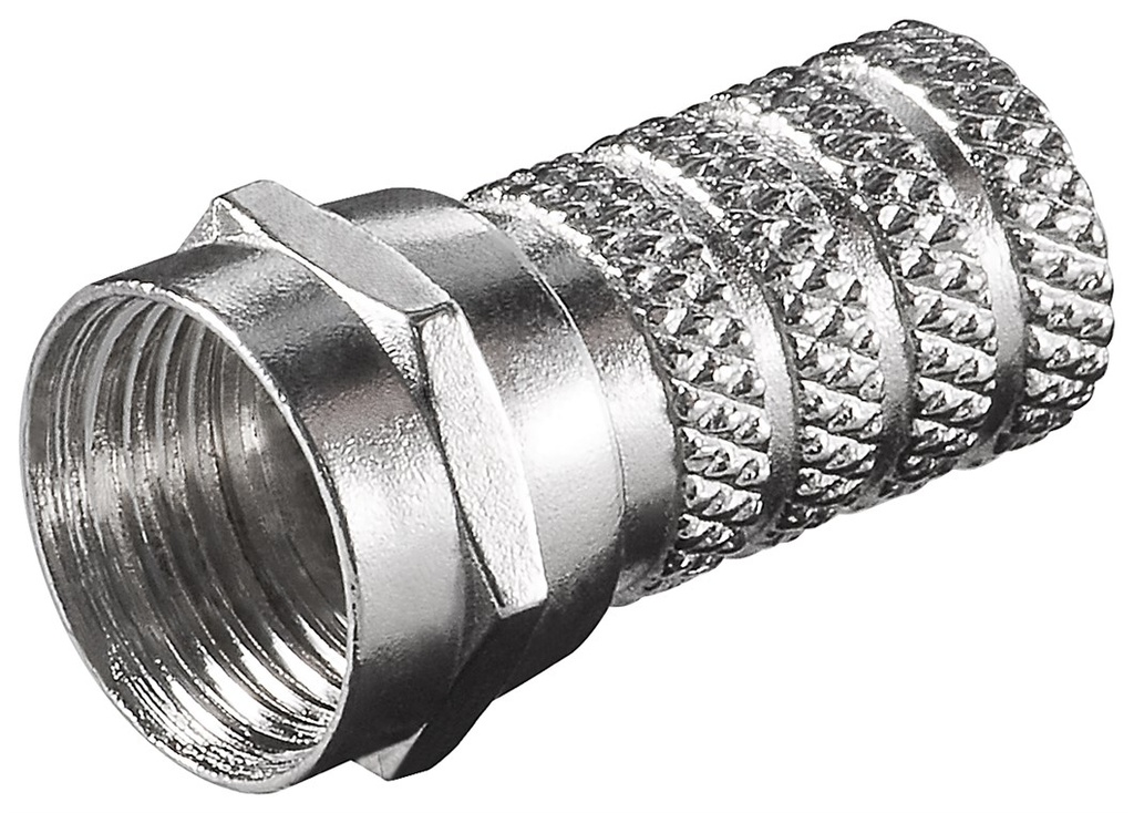 [51850] F-plug, length 20mm, for 4.0mm cable