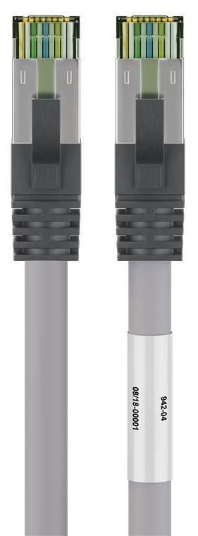 Võrgukaabel Cat8.1 S/FTP 10.0m, RJ45 (CAT 6A, 500 MHz), Raw Cable, hall