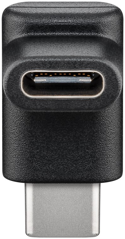 [55556] USB-C to USB-C adapter, 90°, black