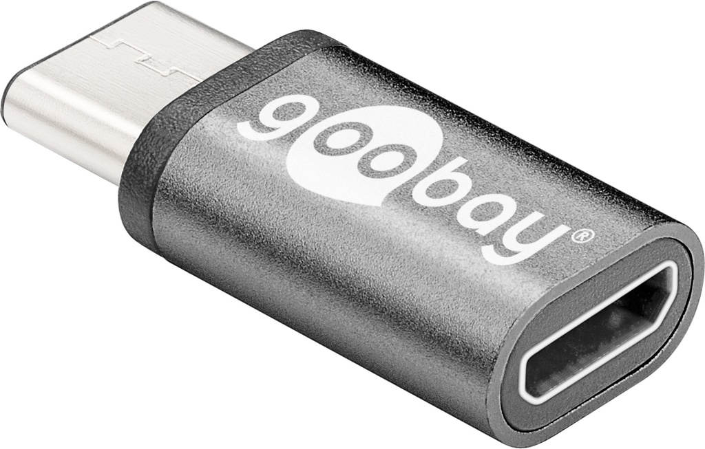 Üleminek USB-C (M) - USB 2.0 Micro B (F), hõbe