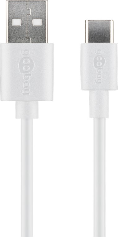 USB-C kaabel C - A 2.0m, valge
