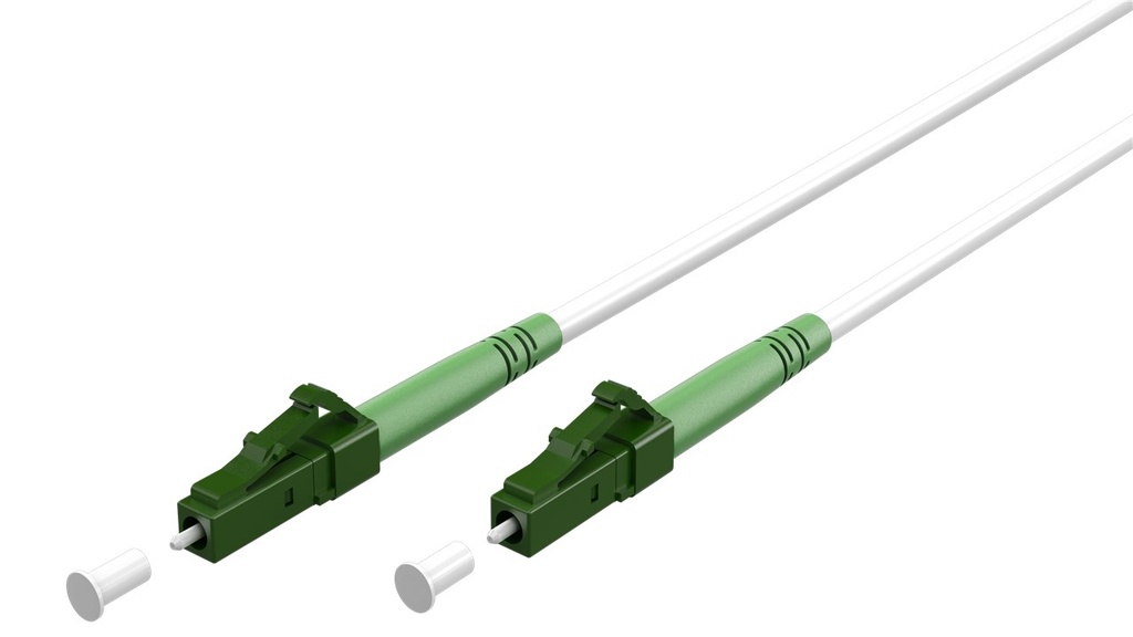 FO jätkukaabel singlemode LC/APC-LC/APC, simplex, 25.0m, G.657.A2, Valge