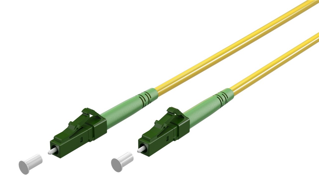FO jätkukaabel singlemode LC/APC-LC/APC simplex, 20.0m, G.657.A2, Kollane