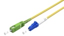 FO jätkukaabel singlemode LC-SC/APC simplex, 20.0m, G.657.A2, Kollane