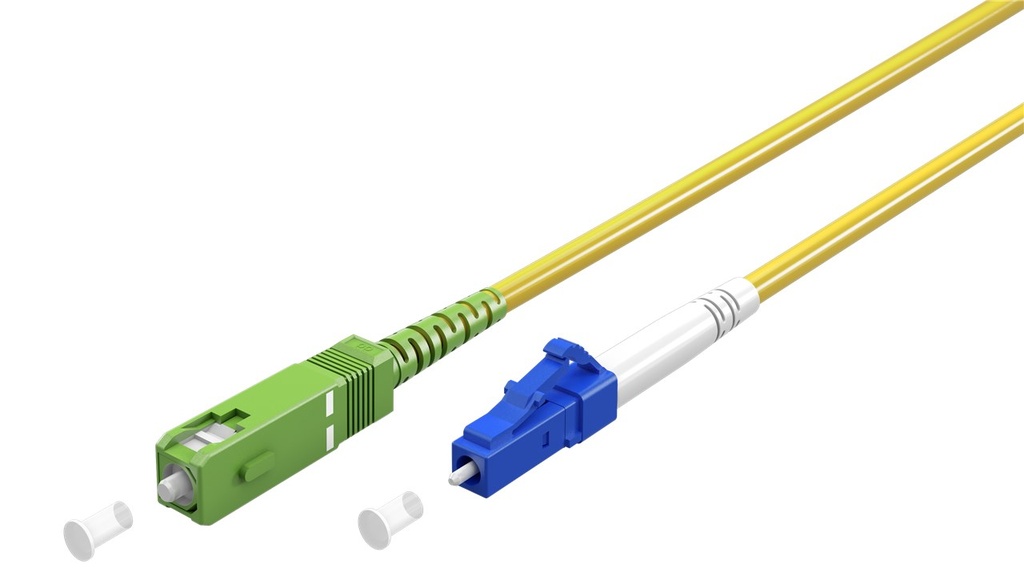 Fibre-optic Cable (FTTH), Singlemode (OS2) Yellow,(Simplex) 25 m