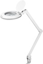 LED luuplamp klambriga 9W, ⌀127mm lääts,1.75x suurendus, reguleeritava valgusega 80-730lm, kallutatav, pööratav, reguleeritava jalaga, valge