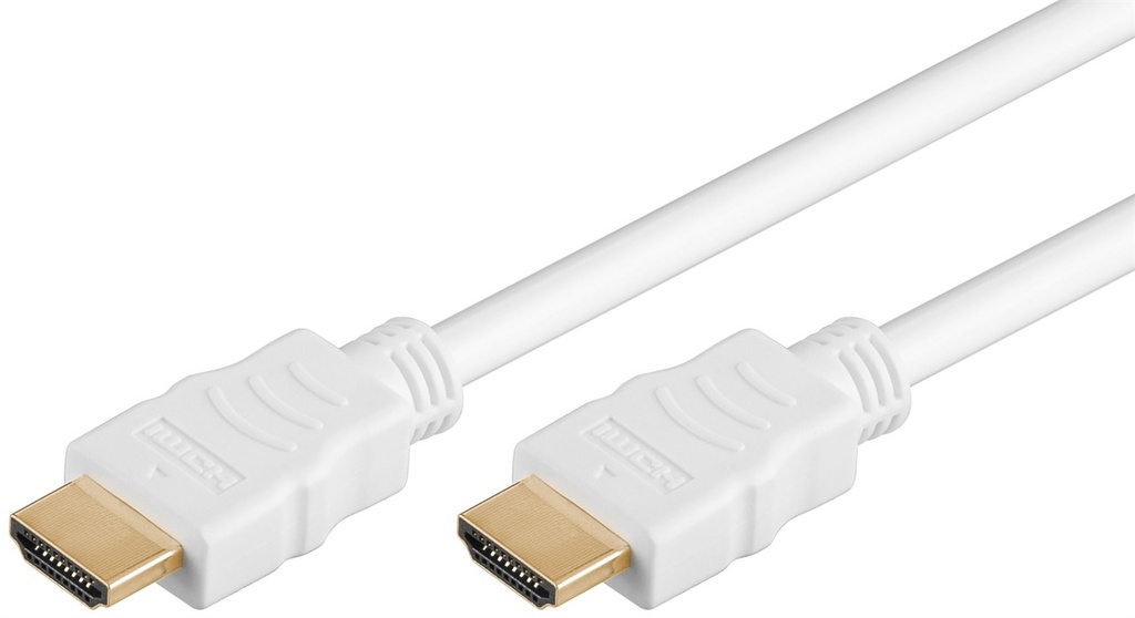 HDMI kaabel 7.5m + Ethernet, 4K 3840x2160p@60Hz, valge