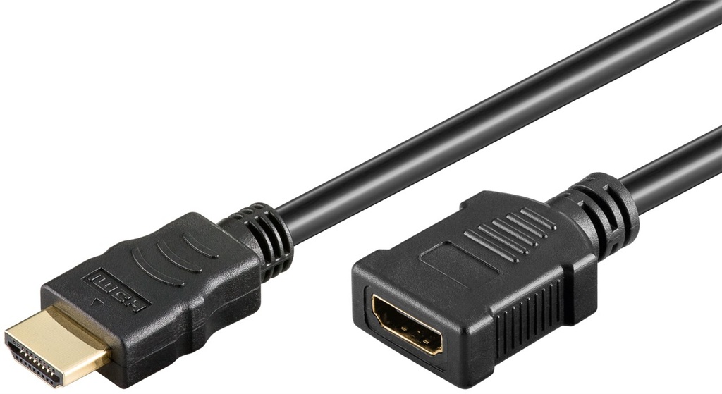 HDMI pikenduskaabel 2.0m + Ethernet, 4K 3840x2160p@60Hz