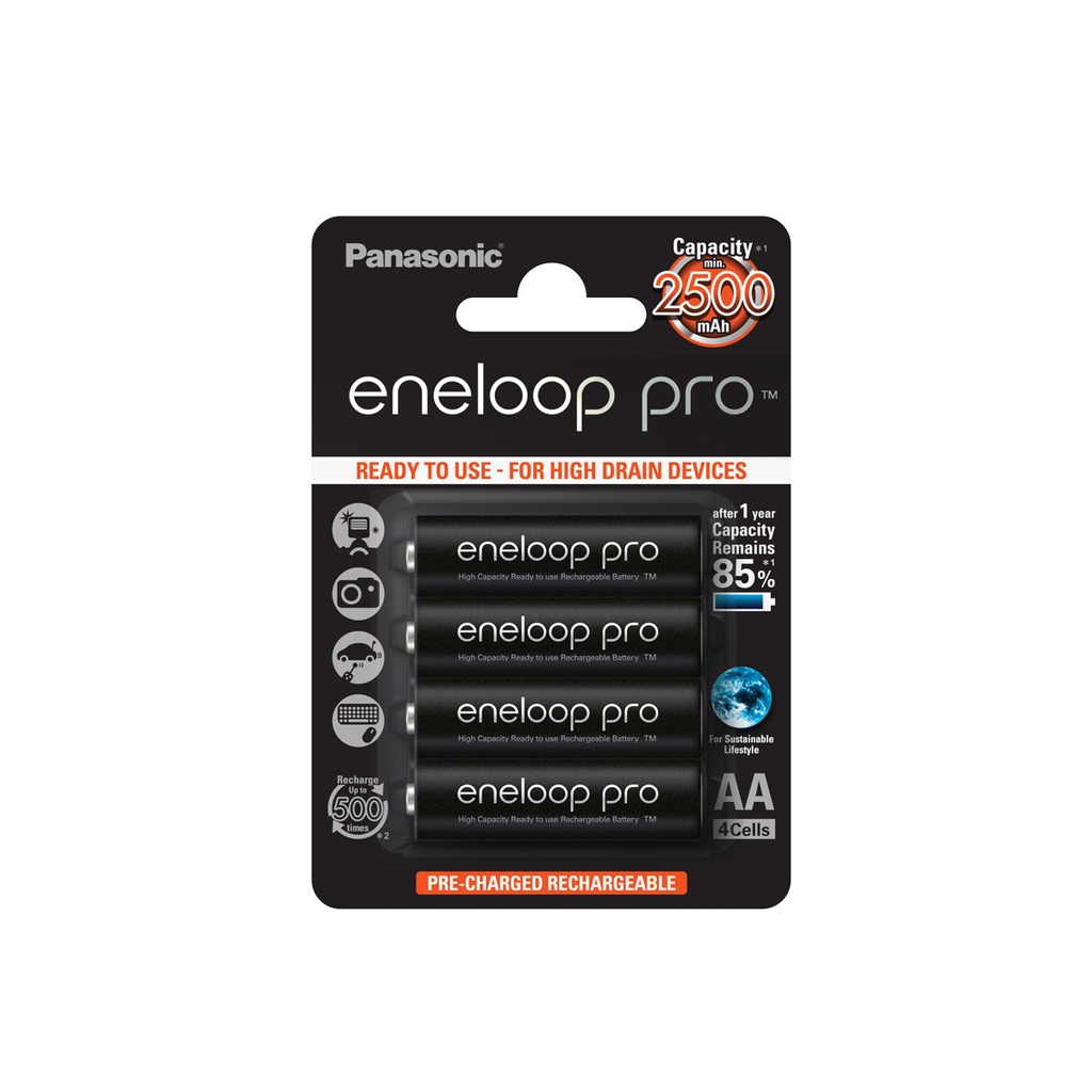 Aku AA Ni-Mh 1.2V 2450 mAh, ready-to-use / 4tk, ENELOOP
