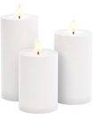 LED küünlad, komplektis 3 küünalt, valge, välitingimustesse (IP44)