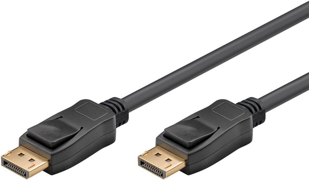 DisplayPort connector cable 1.0m, 1.4, 8K 7680x4320@60Hz, black