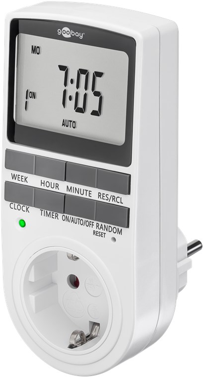 [64900] Digitaalne taimer, 7 päeva (16 päeva programm), euro pistikupesaga, 220-240V / 16A / 3500W