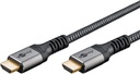HDMI kaabel 3.0m + Ethernet, 4K 3840x2160p@50/60Hz, tekstiilist kattega