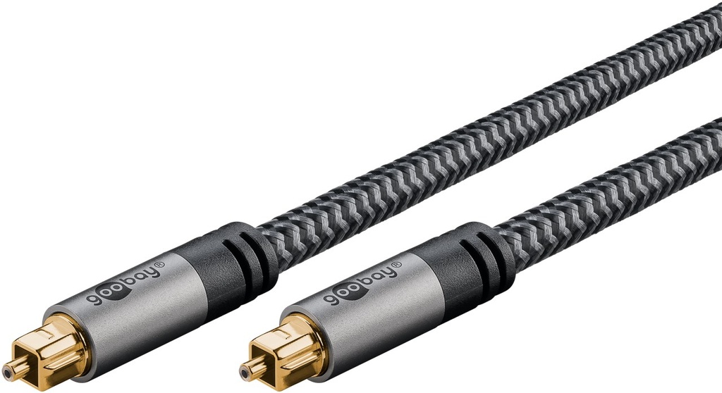 TosLink/SPDIF kaabel 5.0m, läbimõõt 6.5mm, tekstiilist kattega