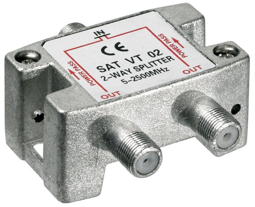Signaali jagaja (SAT), 5-2450 MHz, 1 sisse - 2 välja
