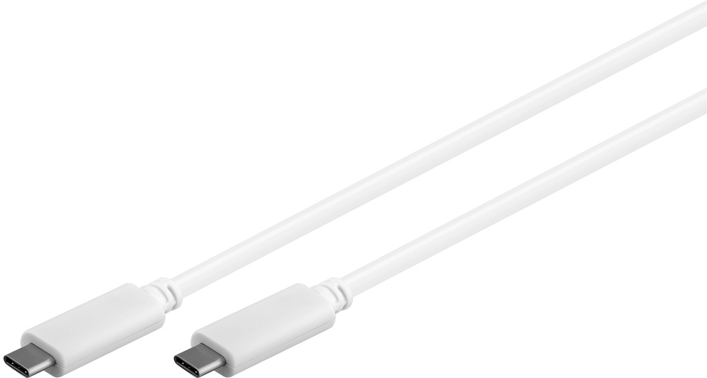 USB-C kaabel 1.0m, USB 3.1, 5 Gbit/s, valge