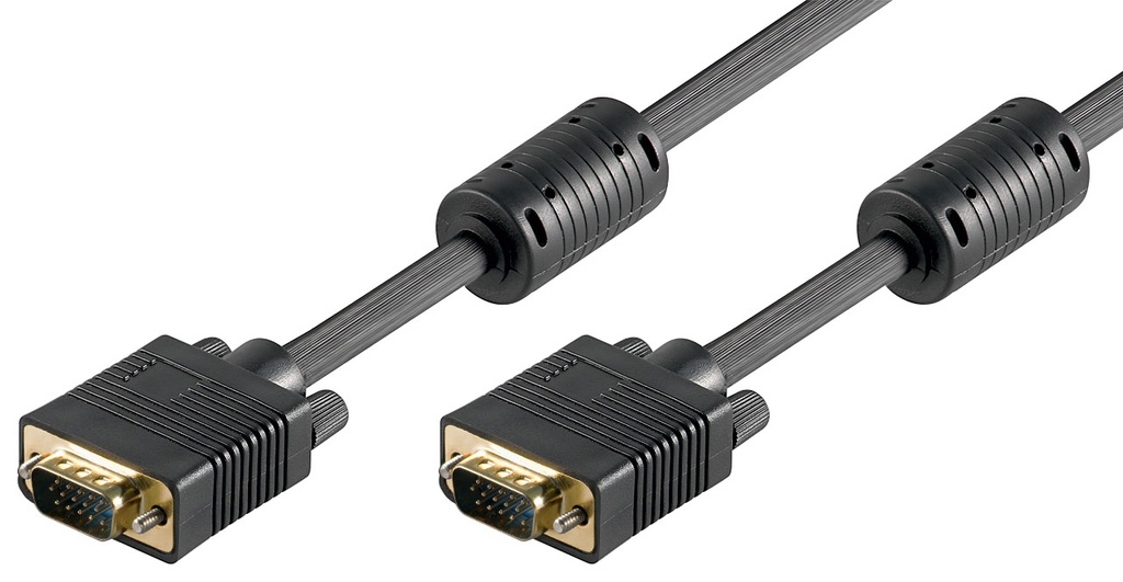 [68141] VGA kaabel 30.0m, must ferriitidega