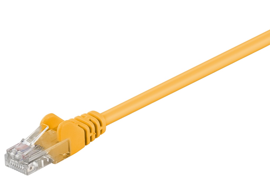 Võrgukaabel Cat5e UTP 7.5m, kollane, CCA