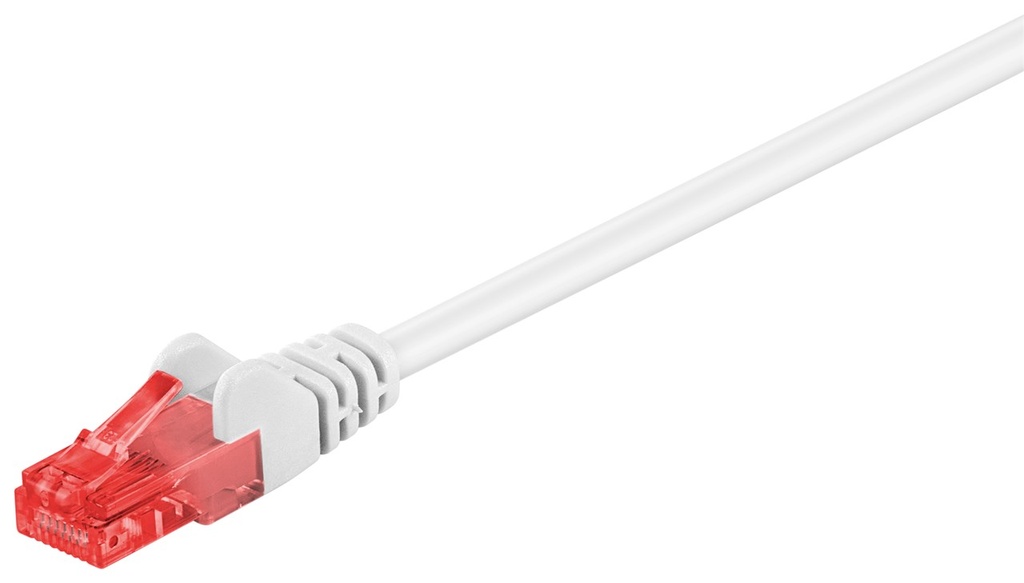 Võrgukaabel Cat6 UTP 1.0m, valge, CCA
