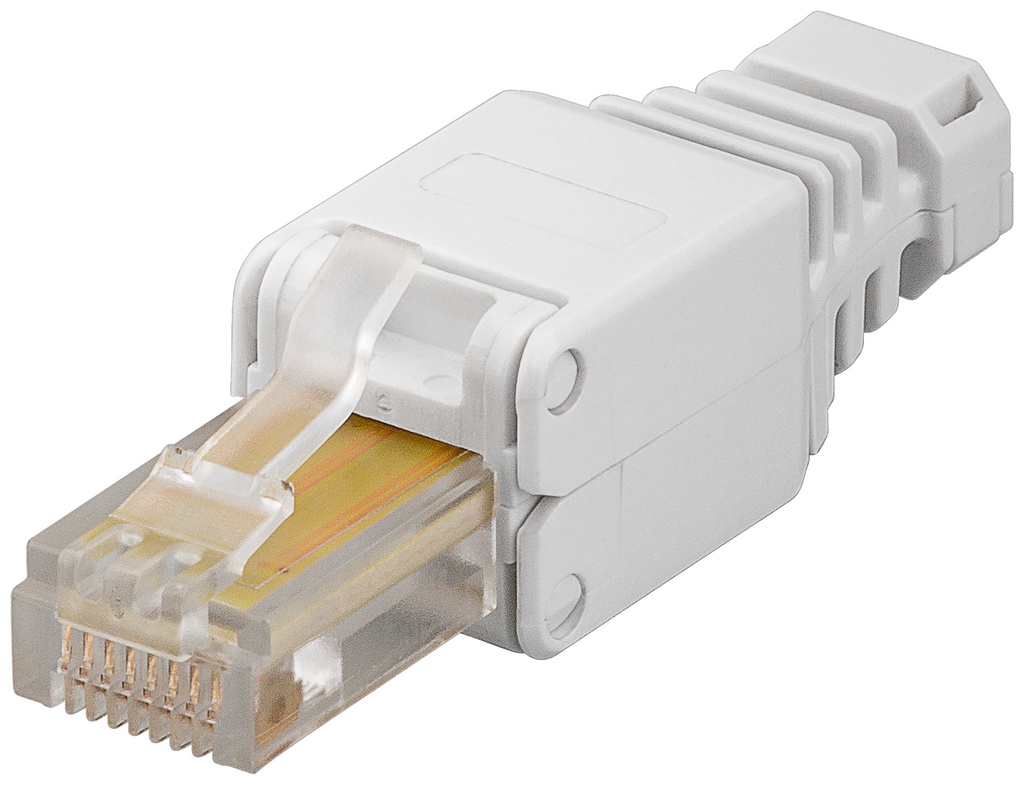 Modularpistik RJ45 Cat5e varjestamata, ühekiulisele/mitmekiulisele kaablile tööriistavaba