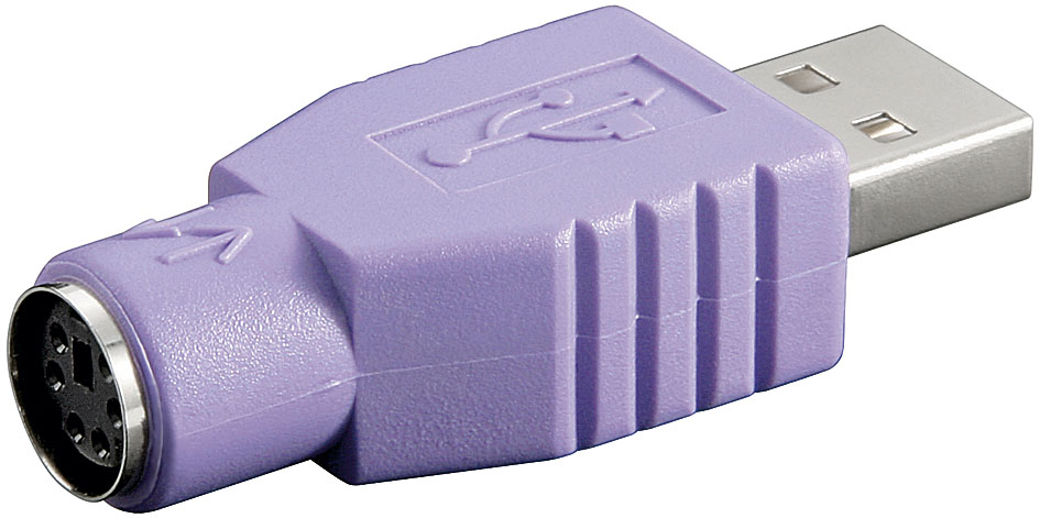 [68918] Üleminek USB 2.0 A (M) - PS/2 (F) (PS/2 klaviatuuri ühendamiseks usb pessa)