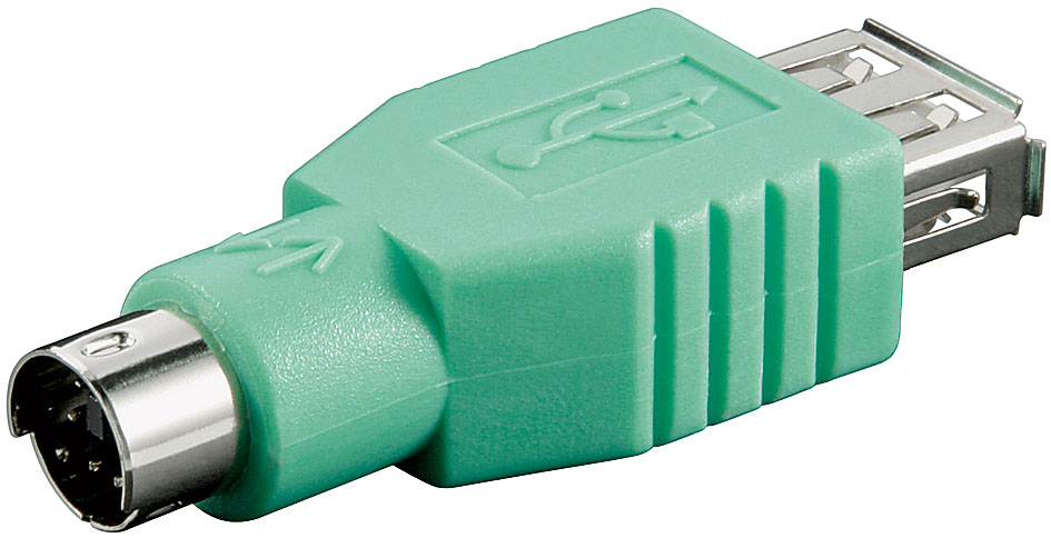 Üleminek USB 2.0 A (F) - PS/2 (M)