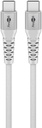 USB-C Supersoft Textile Cable with Metal Plugs, 2.0 m, white