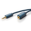 Clicktronic® 3.5mm stereo plug - 3.5mm stereo jack, 5.0m, gold-plated OFC, 2 x shielding