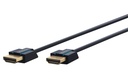 HDMI kaabel 1.5m + Ethernet, 4K 3840x2160@60Hz, OFC, topeltvarjega, superslim, tumesinine
