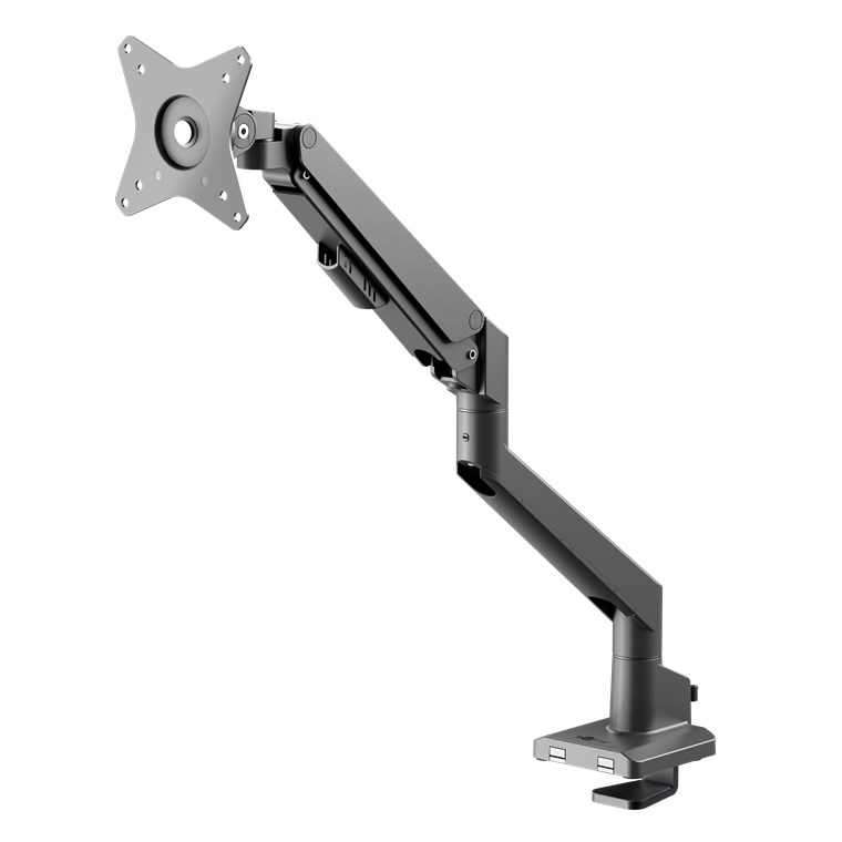 [70813] Single Monitor Mount with Gas Spring, black