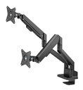 Dual Monitor Mount with Gas Spring, black
