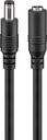 DC pikenduskaabel 10.0m, 2,5x5,5mm, must