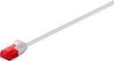 Cat6 Slim patch cable U/UTP 2xRJ45 plug unshielded grey 0.25m