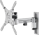 TV seinakinnitus matkaautole, väljaulatuv 236mm, 13-43" kuni 15 kg, hõbe
