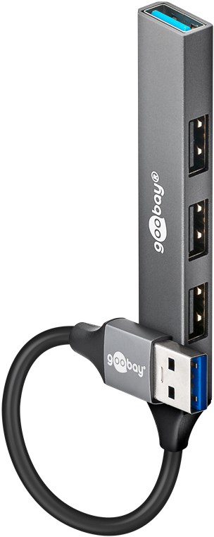 [74456] Slim 4-Port USB Hub, USB-A to USB-A, USB 3.2