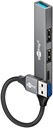 USB 3.2 hub: 2x USB 2.0, 1x USB 3.2, 1x USB-C, Slim, hall