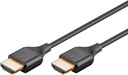 Slim Ultra High Speed HDMI™ Cable with Ethernet, 1.0m, 8K@60Hz, black