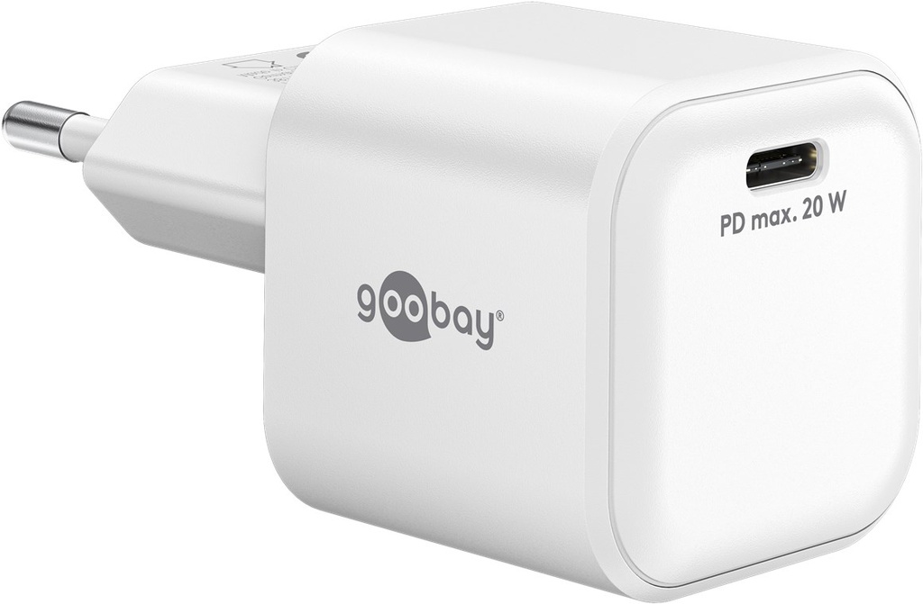 [76691] USB laadija 1 x USB-C PD, max. 20W, GaN, valge