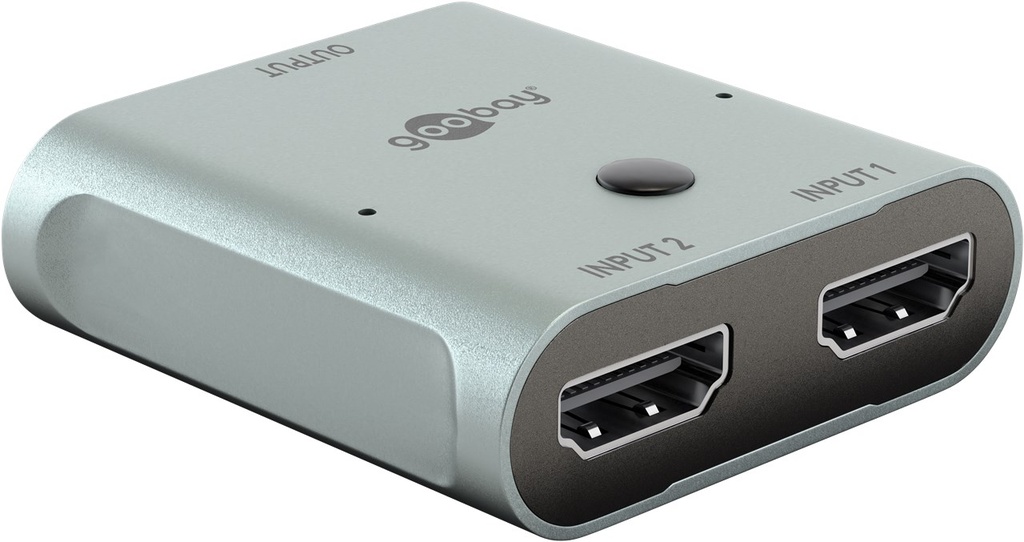 HDMI switch, 2 sisse / 1 välja, 8K 7680x4320@60 Hz, kahe suunaline, eARC, DTS HD, hall