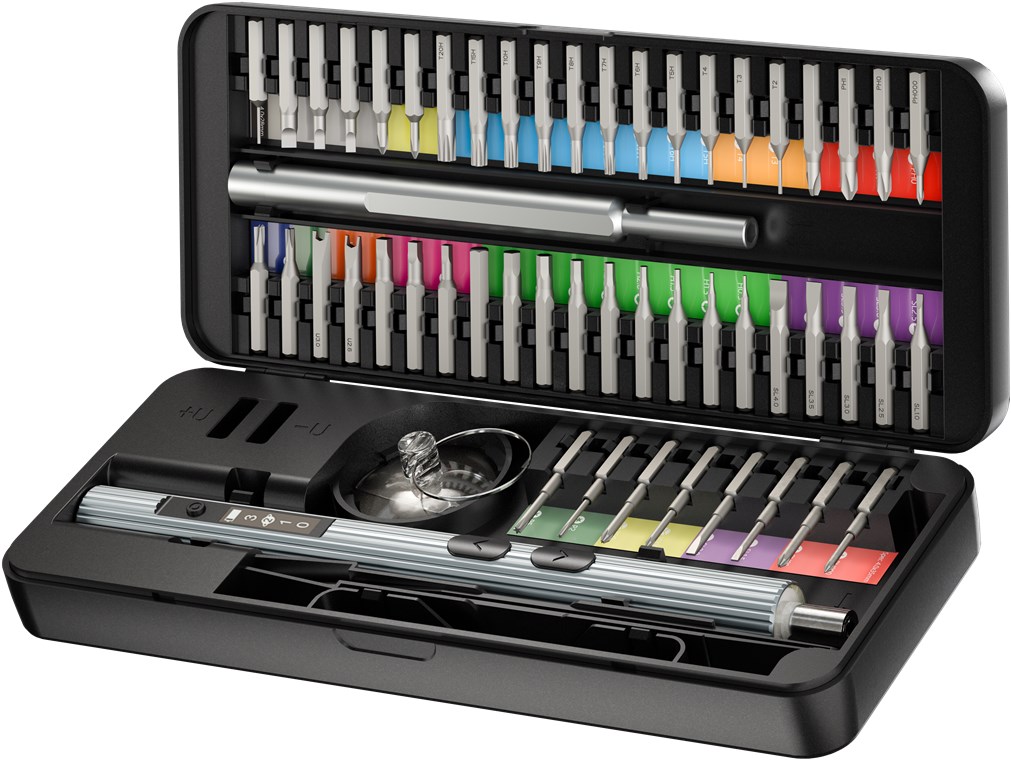 [77839] 58-in-1 Electric Screwdriver with 50-Piece Precision Bit Set