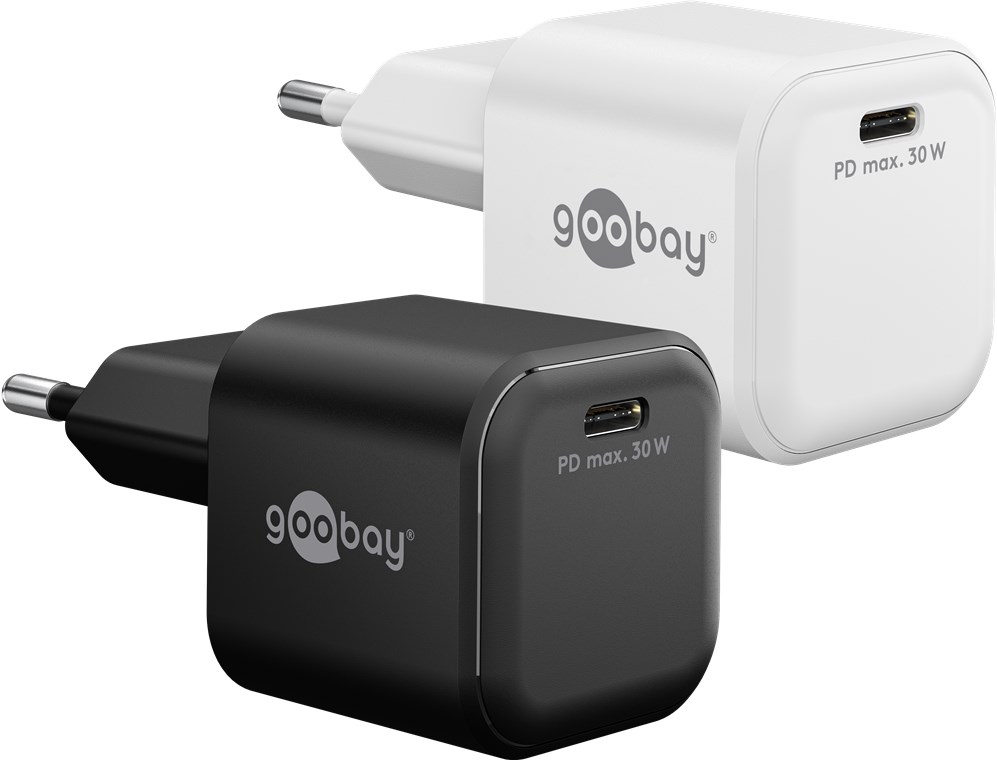 [79153] USB laadija, 1 x USB-C PD, GaN kiirlaadija, 30W, valge