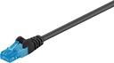 Ultra-Flexible CAT 6A Patch Cable U/UTP, black 30.0m